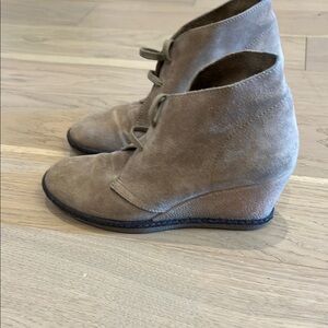 J. Crew Tan Suede Ankle Booties with Classic Design